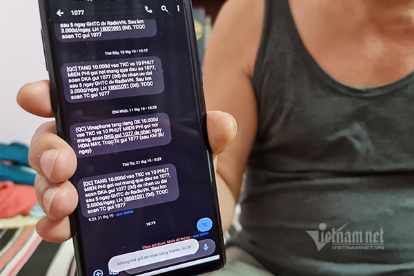 Nhắn tin từ chối quảng cáo theo cú pháp được nhà mạng đưa ra, thế nhưng câu trả lời mà người dùng nhận được là "Không thể gửi tin nhắn". Ảnh: Trọng Đạt Nhắn tin từ chối quảng cáo theo cú pháp được nhà mạng đưa ra, thế nhưng câu trả lời mà người dùng nhận được là "Không thể gửi tin nhắn". Ảnh: Trọng Đạt