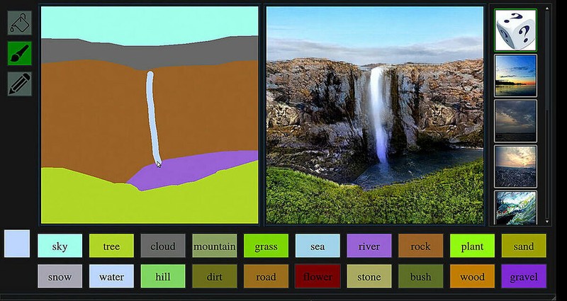 Khả năng vẽ tranh của AI - GauGAN do Nvidia phát triển.