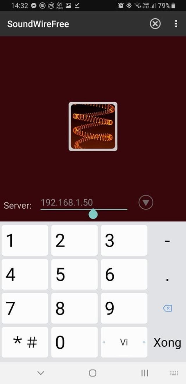 Thông báo cho thấy smartphone và máy tính đã kết nối được với nhau thông qua SoundWire.