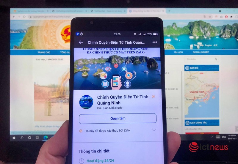 Các thông tin được cập nhập liên tục tại Chính quyền điện tử tỉnh Quảng Ninh trên nền tảng Zalo (Ảnh: Duy Vũ)