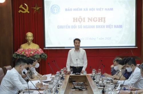 Tổng giám đốc BHXH Việt Nam Nguyễn Thế Mạnh chủ trì hội nghị. Ảnh: BHXH Việt Nam Tổng giám đốc BHXH Việt Nam Nguyễn Thế Mạnh chủ trì hội nghị. Ảnh: BHXH Việt Nam