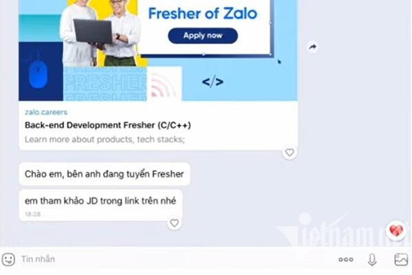 Một đường link dẫn đến website phishing được các chuyên gia VinCSS ngụy trang như thật thông qua lỗ hổng trong tính năng xem trước nội dung liên kết trên Zalo.