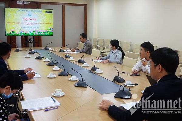 Hội nghị tập huấn về công tác kiểm soát thủ tục hành chính (TTHC) của Bộ trong năm 2021. Ảnh: Trọng Đạt