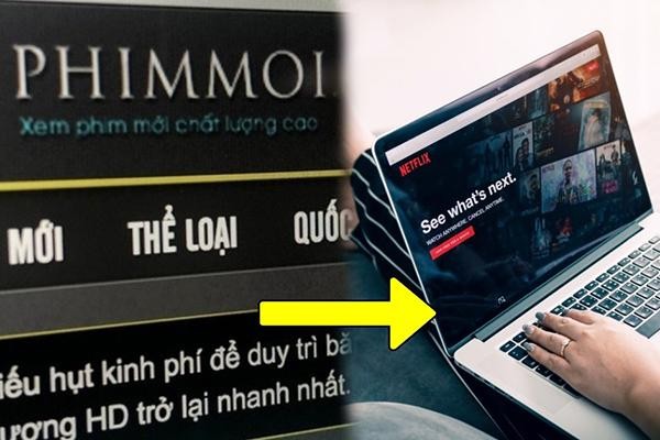 Khi gõ phimmoi.net trên trình duyệt, người dùng lập tức được chuyển đến website Netflix.com. Khi gõ phimmoi.net trên trình duyệt, người dùng lập tức được chuyển đến website Netflix.com.