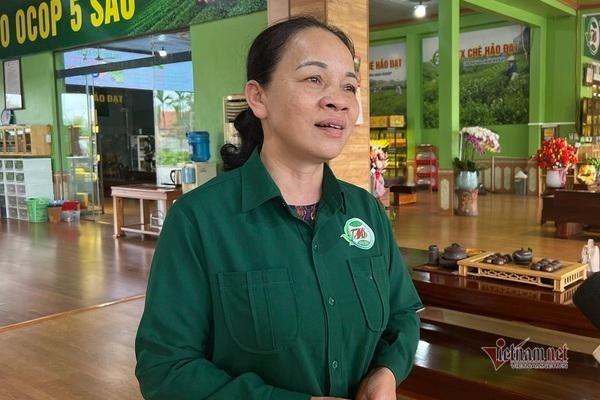 Bà Đào Thanh Hảo, Giám đốc Hợp tác xã Chè Hảo Đạt đánh giá cao những lợi ích khi kinh doanh trên sàn thương mại điện tử.