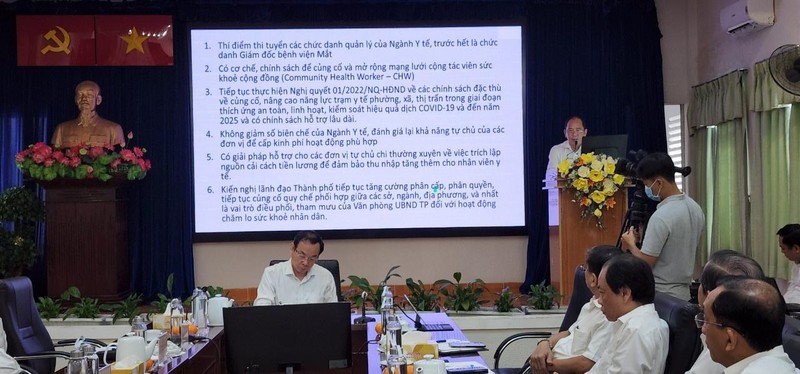 Sở Y tế TP.HCM kiến nghị 6 vấn đề. (Duy Tính)