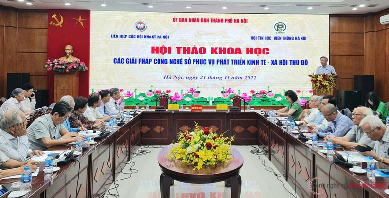Phó Giám đốc Sở TT&amp;TT Hà Nội Nguyễn Tiến Sỹ. (Ảnh: Phạm Linh)