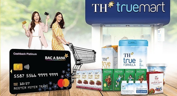 Bac A Bank hợp tác cùng Tập đoàn TH chạy chương trình ưu đãi. Ảnh: Bac A Bank