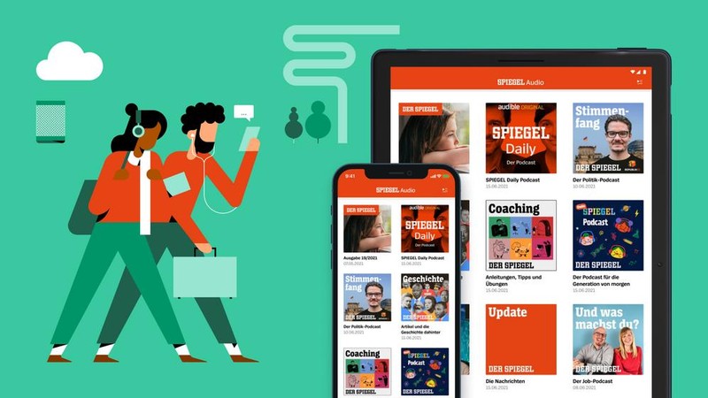 Các podcast của Der Spiegel. Ảnh: Der Spiegel
