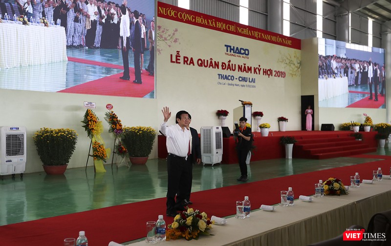 Nguyên Chủ tịch nước Trương Tấn Sang tham dự, động viên Thaco trong buổi lễ ra quân đầu năm Kỷ Hợi 2019.