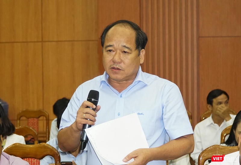 Ông Trần Minh Thái, Chánh Thanh tra tỉnh Quảng Nam trả lời báo giới tại phiên họp báo Ông Trần Minh Thái, Chánh Thanh tra tỉnh Quảng Nam trả lời báo giới tại phiên họp báo