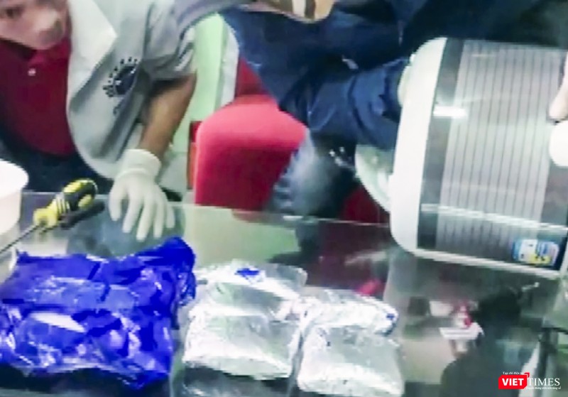 Tang vật 6kg ma túy được giấu bên trog nồi cơm điện bị lực lượng chức năng Đà Nẵng phát hiện và thu giữ vào tháng 10/2019