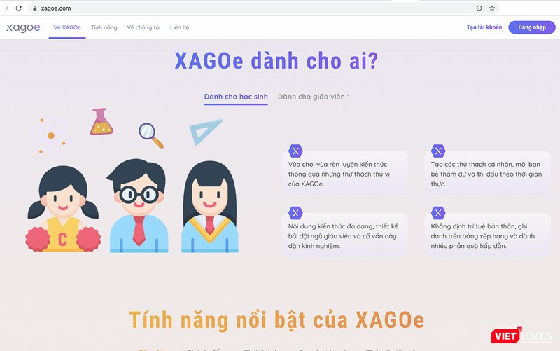 Bên trong ứng dụng công nghệ giáo dục XAGOe Bên trong ứng dụng công nghệ giáo dục XAGOe