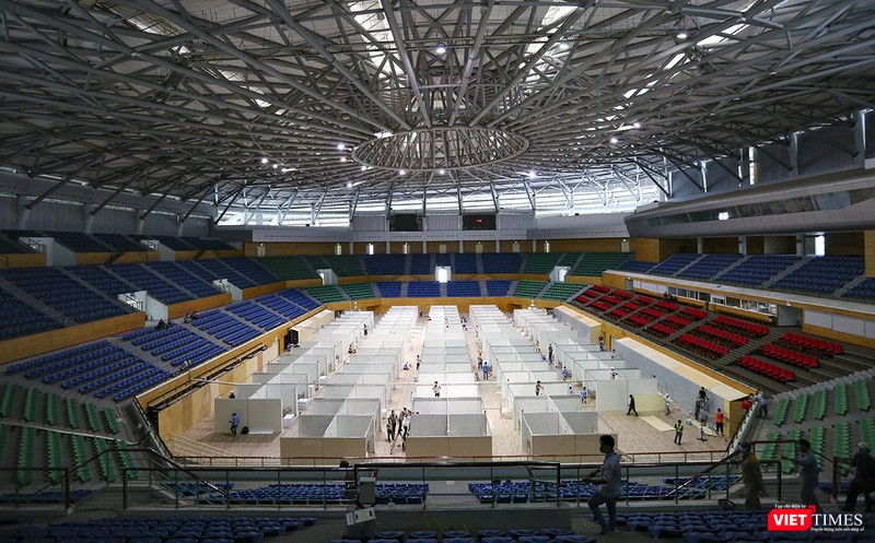 Toàn cảnh bên trong Bệnh viện dã chiến tại Cung thể theo Tiên Sơn