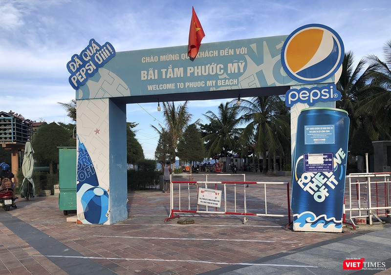 Khu vực bãi tắm Phước Mỹ đã sẵn sàng phục vụ người dân tắm biển