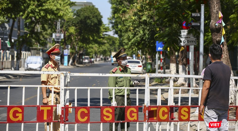 Một khu vực phong toả phục vụ phòng, chống dịch COVID-19.