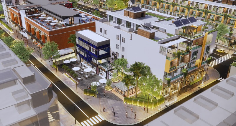 Một góc dự án Khu dân cư Đô thị tại Phường 3 Một góc dự án Khu dân cư Đô thị tại Phường 3