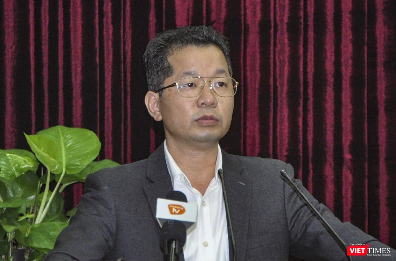 Bí thư Thành ủy Đà Nẵng Nguyễn Văn Quảng phát biểu tại hội nghị