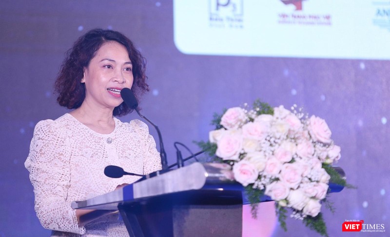 Bà Nguyễn Thị Hội An, Phó Giám đốc Sở Văn hóa và Thể thao TP Đà Nẵng phát biểu tại buổi công bố cuộc thi