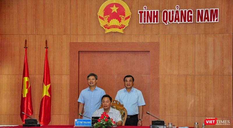 Ông Lê Trí Thanh - Chủ tịch UBND tỉnh Quảng Nam tại buổi lễ ký kết hợp tác với FPT về thúc đẩy chuyển đổi số trên địa bàn trong giai đoạn 2021 - 2025