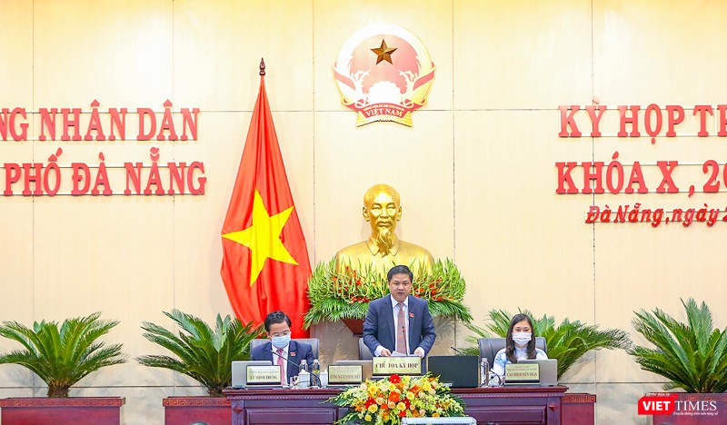 Ông Lương Nguyễn Minh Triết - Chủ tịch HĐND TP Đà Nẵng chủ trì kỳ họp HĐND TP Đà Nẵng