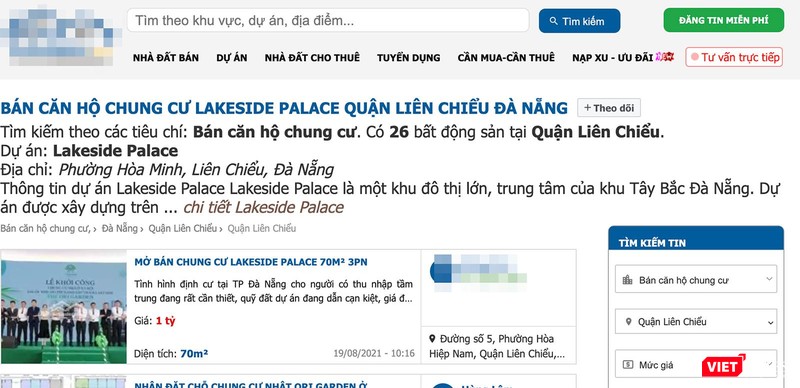 Thông tin rao bán căn hộ chung cư nhà ở xã hội tại lô B4-1 thuộc dự án Khu đô thị Xanh Bàu Tràm Lakeside trên mạng Thông tin rao bán căn hộ chung cư nhà ở xã hội tại lô B4-1 thuộc dự án Khu đô thị Xanh Bàu Tràm Lakeside trên mạng