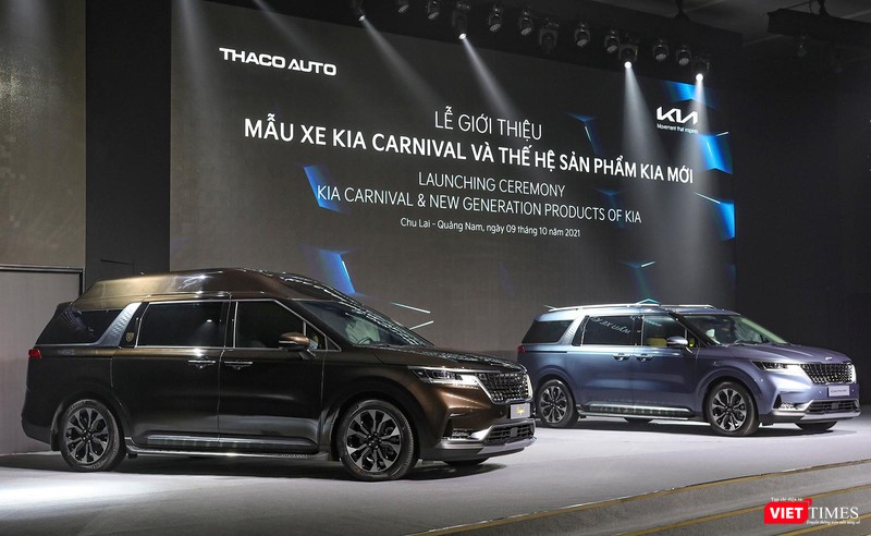 Mẫu xe Kia Carnival 2022 thế hệ mới do THACO AUTO sản xuất và phân phối