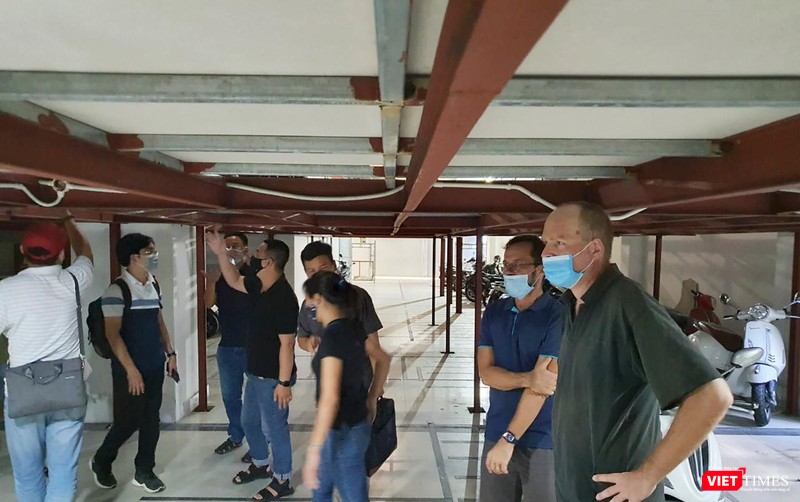 Nhà để xe tại tầng 1 Chung cư F-Home gây bức xúc đối với người dân mua căn hộ tại đây