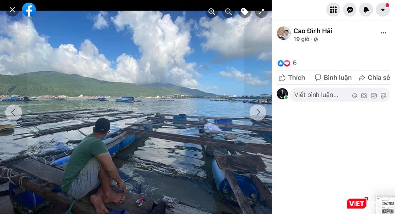 Nội dung đăng tải trên trang facebook cá nhân của Chủ tịch phường Nại Hiên Đông