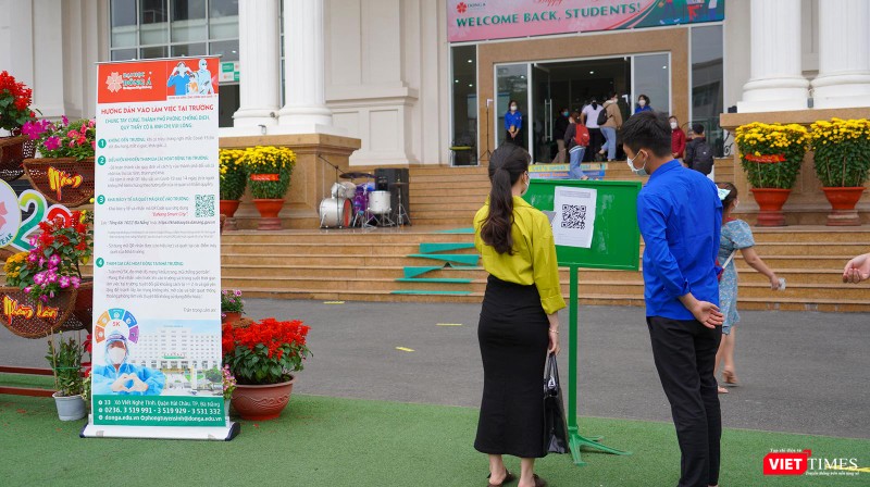 ĐH Đông Á (Đà Nẵng) thực hiện nhiều biện pháp phòng dịch COVID-19 dành cho sinh viên trở lại trường