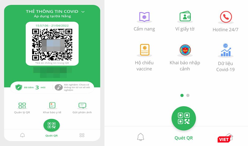 Ứng dụng PC-Covid và thông tin cập nhật cấp hộ chiếu vaccine tích hợp trên ứng dụng 