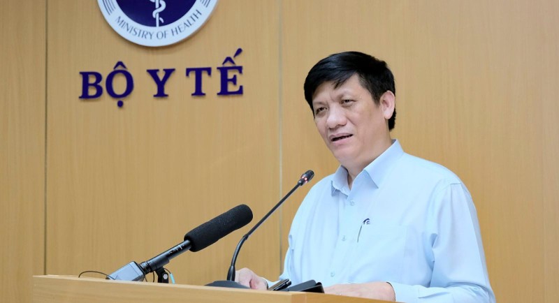 Bộ trưởng Bộ Y tế - Nguyễn Thanh Long phát biểu tại hội nghị (ảnh BYT)