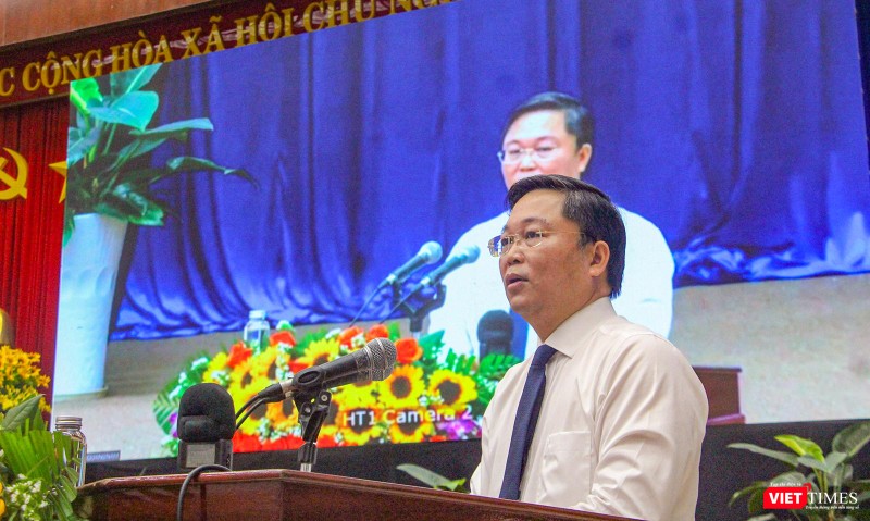 Ông Lê Trí Thanh - Chủ tịch UBND tỉnh Quảng Nam phát biểu tại sự kiện