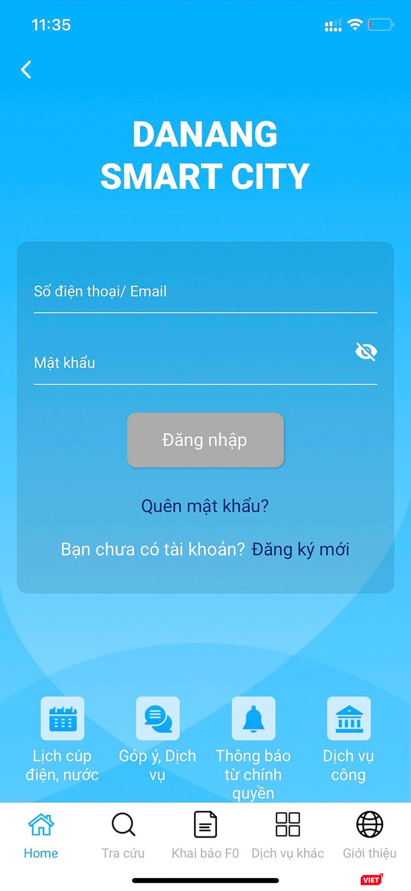 Ứng dụng "Công dân số" trên di động Ứng dụng "Công dân số" trên di động