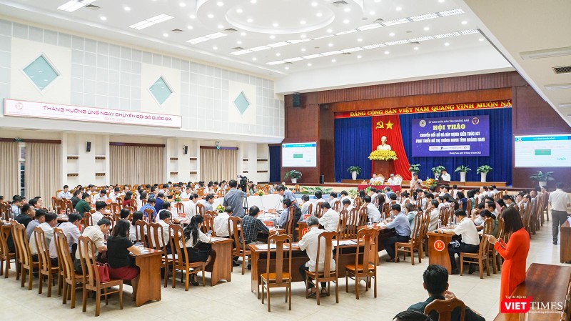 Hội thảo “Chuyển đổi số và xây dựng kiến trúc ICT phát triển đô thị thông minh tỉnh Quảng Nam” diễn ra chiều ngày 10/10