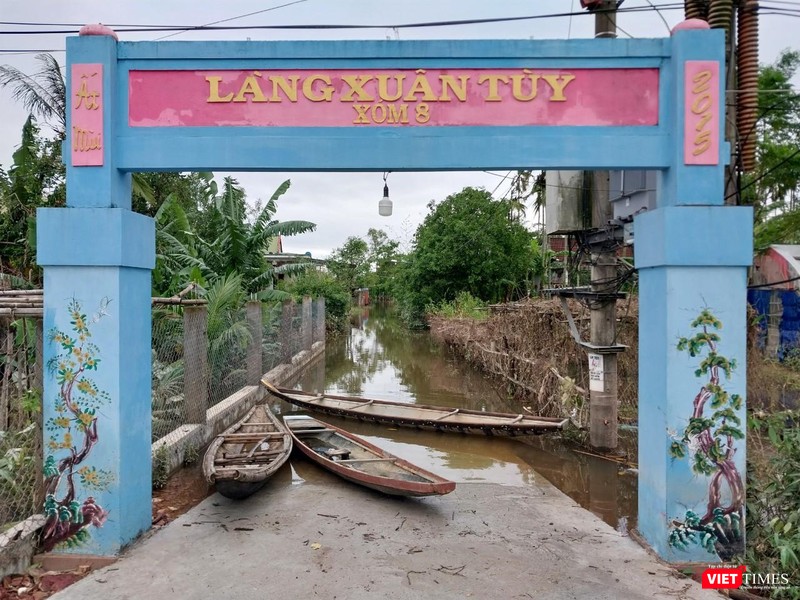 "Bến sông" bất đắc dĩ ngay trên tuyến đường liên thôn