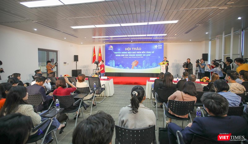 Quang cảnh hội thảo chuyển đổi số với chủ đề “Truyền thông hiệu quả trên nền tảng số dành cho các doanh nghiệp du lịch” do Sở Du lịch TP Đà Nẵng tổ chức