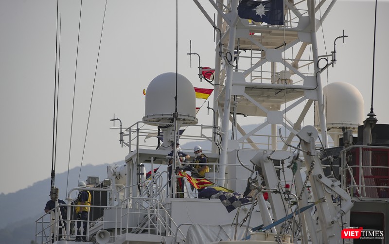 Cận cảnh hệ thống rada trên tàu tuần tra SETTSU