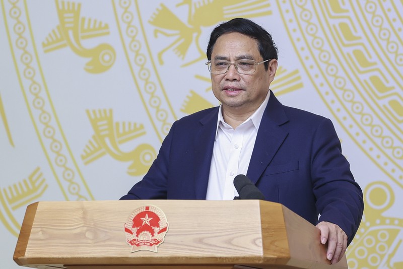 Thủ tướng Phạm minh Chính phát biểu tại hội nghị (Ảnh VGP/ Nhật Bắc) Thủ tướng Phạm minh Chính phát biểu tại hội nghị (Ảnh VGP/ Nhật Bắc)