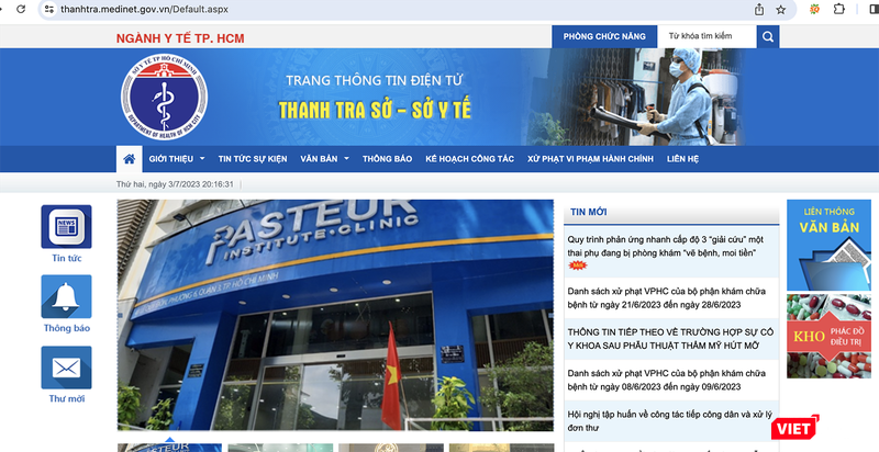 Sở Y tế TP HCM vừa công bố kết quả đánh giá chất lượng của 7 phòng khám chuyên khoa thẩm mỹ trên địa bàn theo hình thức chấm điểm, chấm sao công khai.