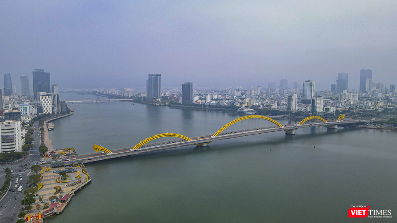 Một góc TP Đà Nẵng nhìn từ trên cao