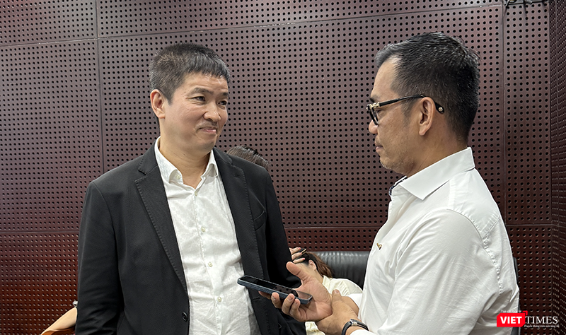 Ông Phan Đức Trung, Chủ tịch Hiệp hội Blockchain & Tài sản số Việt Nam trả lời phỏng vấn VietTimes.
