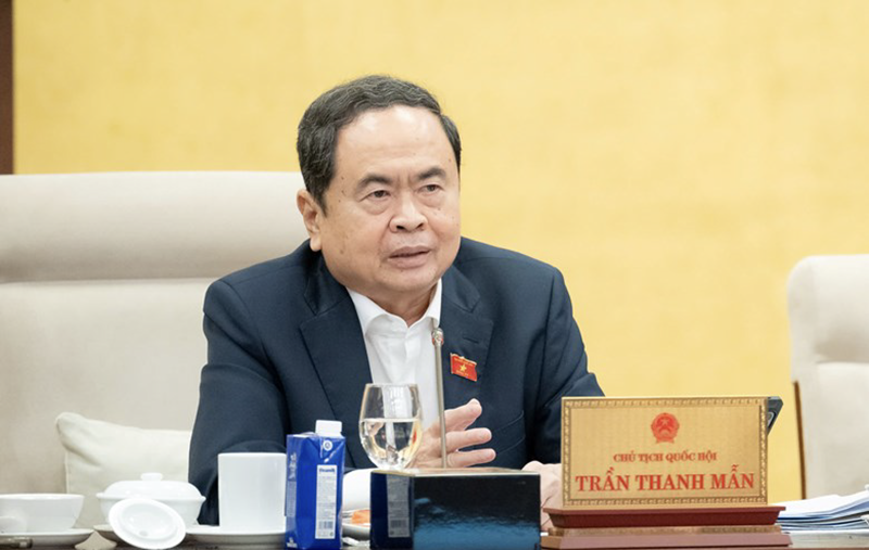 Chủ tịch Quốc hội Trần Thanh Mẫn phát biểu trong phiên thảo luận nội dung sửa đổi, bổ sung một số điều Nghị quyết số 136/2024/QH15 về tổ chức chính quyền đô thị và thí điểm một số cơ chế, chính sách đặc thù phát triển thành phố Đà Nẵng. Ảnh Quochoi.vn