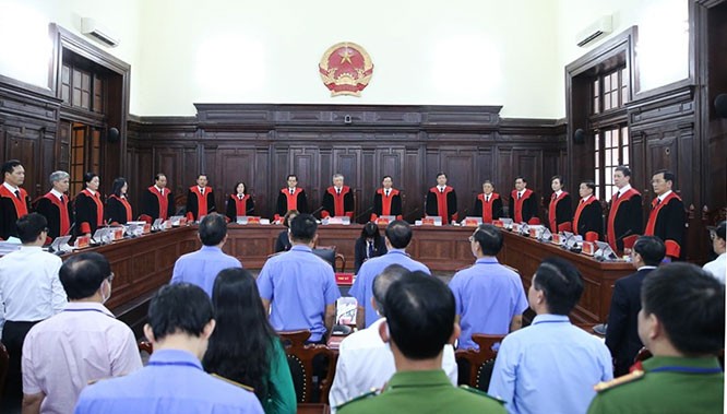 Toàn cảnh phiên Giám đốc thẩm vụ án Hồ Duy Hải. Ảnh: Internet.