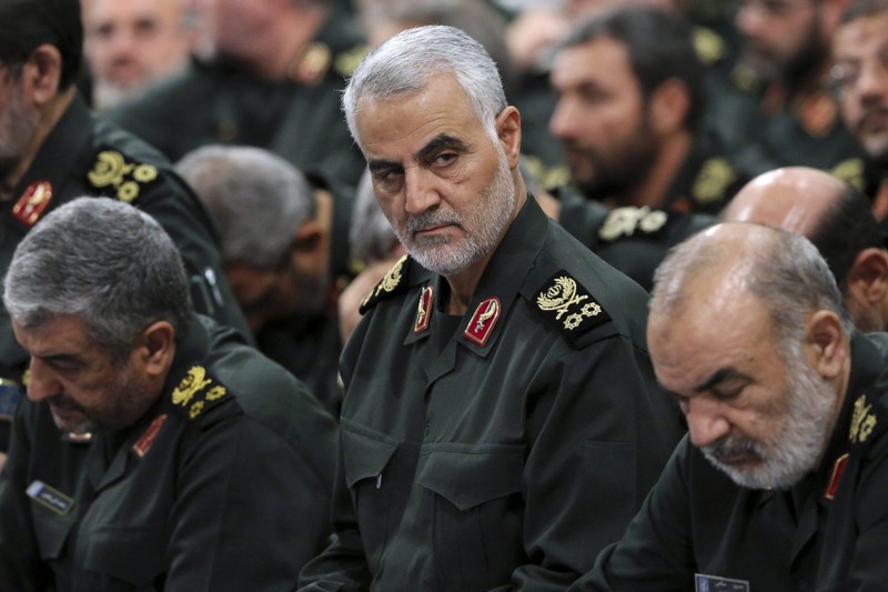 Thủ lĩnh Lực lượng Quads của Iran, Tướng Qasem Soleimani bị Mỹ ám sát. Ảnh: Reuters
