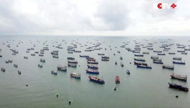 “Chiến lược vùng xám”, hay còn được gọi là “chiến lược tiệm tiến cưỡng bức” mà Trung Quốc theo đuổi ở Biển Đông, Giáo sư Carl Thayer (Đại học New South Wales, Australia) nhận xét. Ảnh: CCTV.