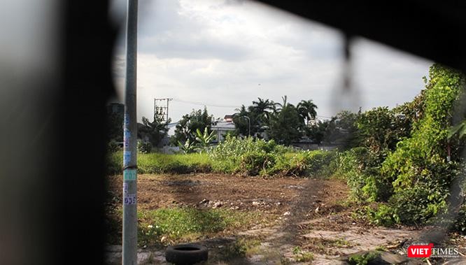 Sâu trong khu vực dự án, còn rất nhiều đất trống bỏ hoang.