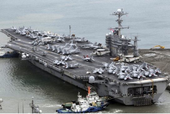 Cụm tác chiến tàu sân bay George Washington của Mỹ thường trực tại châu Á-Thái Bình Dương