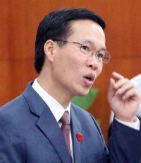 Phó bí thư thường trựcThànhủy TP HCM Võ Văn Thưởng.Ảnh:Trung Sơn