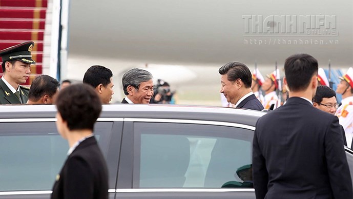 Ông Tập Cận Bình phát biểu gì khi tới sân bay Nội Bài? ảnh 10